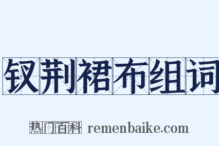 钗荆裙布组词是什么意思的图片